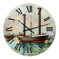 thumbnail image 2 of Designart 1" Quartz Coastal Wall Clock, 2 of 5