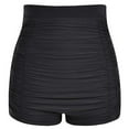 thumbnail image 3 of Swimsuits for Women Women's High Waist Pleated Boxer Swim Shorts, 3 of 7