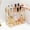 Clear, variant on VeluraHome 2 Tier Bathroom Countertop Makeup Organizer ,Bathroom Counter Organizer Countertop Storage,Clear,1 Pack