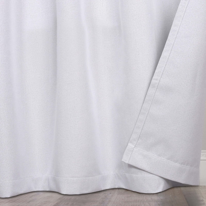 Superior Neal 100% Blackout Curtains Set of 2, Grommet Curtain Pannel Pair, Platinumn, 52"W x 108"L