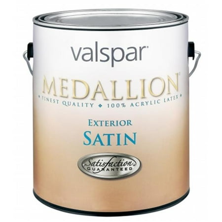 Valspar Medallion 100% Acrylic Paint & Primer Satin Exterior House Paint, Pastel Base, 1 Qt.