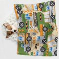 thumbnail image 6 of Yiaed Construction Machinery1 Print Dog Blankets-Cat Blanket Washable for Couch Protection,Puppy Blanket, Soft Plush Reversible Throw Furniture Protector-Small, 6 of 8