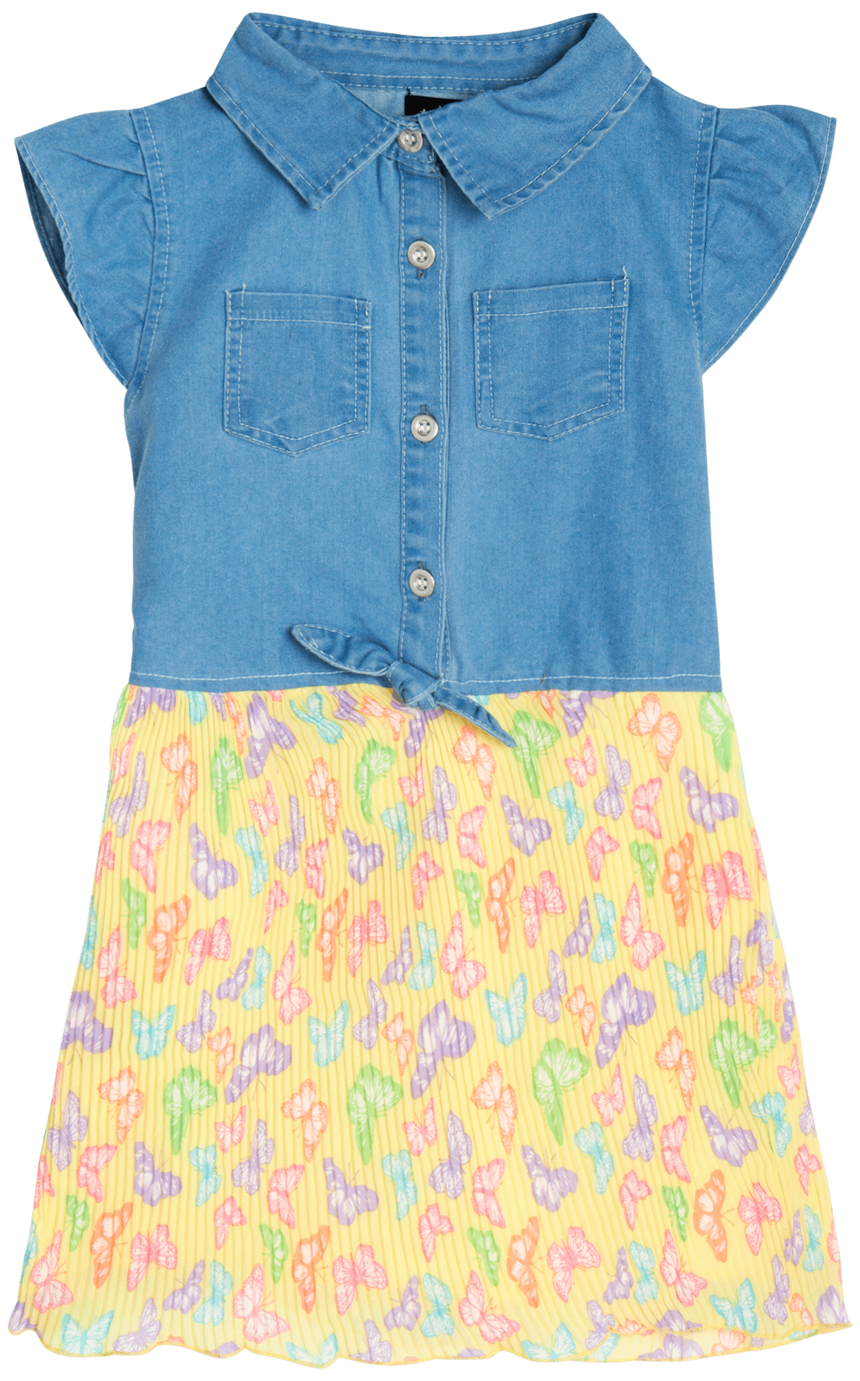 My Destiny Girls' TuTu Dress Tulle Tutu Skirt with Jean Vest Denim