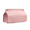 thumbnail image 2 of CSCHome Leather Snap Paper Napkin Holder,8.7x4.7x5.9in Easy Clean Kitchen Napkin Organizer(Pink), 2 of 5