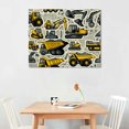 thumbnail image 2 of Orinice Construction Vehicles Fine Art Aesthetic Poster & Print Wall Painting for Home Decor 16x12in, 2 of 6