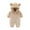 F62-Beige, variant on Baby Boy One Piece Clothes Newborn Infant Baby Boys Girls Snowsuit Winter Coat Solid Bear Warm Fleece Hooded Romper Jumpsuit Outfits 0-3 Months