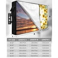 thumbnail image 7 of Outdoor TV Cover 60 to 65 Inch Weatherproof, Farmhouse Sunflowers Floral Print Waterproof TV Screen Protector for Outside Decor with Zipper and Pocket 58"L x 37"H , Beige, 7 of 7