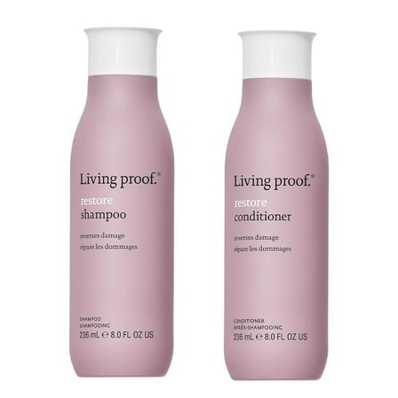 Living Proof Restore Conditioner & Shampoo, 8 Oz Each