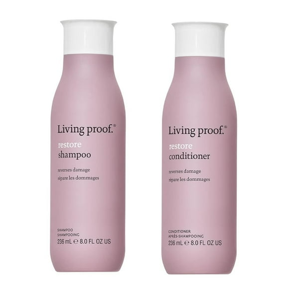 Living Proof Restore Conditioner & Shampoo, 8 Oz Each