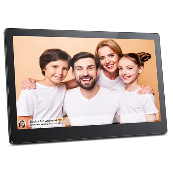 FRAMEO Cadre PHOTO Numérique Intelligent 15,6 Pouces FHD WiFi avec Écran Tactile et Stockage 16 Go