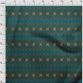 thumbnail image 3 of oneOone Georgette Viscose Fabric Floral Block Printed Fabric 1 Yard 42 Inch Wide, 3 of 4