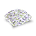 thumbnail image 5 of Mosaic Purple Green Triangle Throw Pillow Covers Pillowcases 18 x 18 Inch Home Decor 2 Packs for Bedroom Sofa, 5 of 6