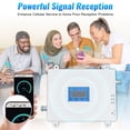 thumbnail image 3 of 1 PCS White Cell Phone Signal Booster, Mobile Phone Signal Booster, Cell Signal Booster, cover an area of 1614.6ft² and allows more than 20 cell phones, 3 of 10