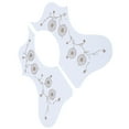 thumbnail image 3 of Acoustic Guitar Pickguard Pack, Bright Colour Guitar Guard Guitar Guard Replacement Plastic Pickguard Plate Beautiful Patterns  For Beginner For Professional Black,White,Red,Brown, 3 of 8