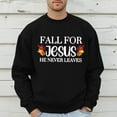 thumbnail image 2 of Ediodpoh Men's Hoodless Sweatshirt Fashion Plus Size Pullover for Thanksgiving Fall Oversized Holiday Logo Print Tops Hop Style Comfortable Sweatshirts Men Sweatshirts Black S, 2 of 5