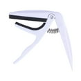 thumbnail image 1 of Single Handed Ukulele Capo Quick Change Zinc Alloy Guitar Accessory 2pcs (White), 1 of 9