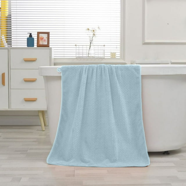 Soft Absorbent Bath Towel Set - 55 x 27 Inch Thick Cotton Towels for Bathroom, Pool, and Beach Use