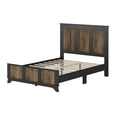 thumbnail image 5 of Platform Bed with Wooden Strip Decoration Black - Full, 5 of 5