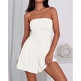thumbnail image 3 of BTFBM Womens Romper Spring Summer Strapless Tube Tops Beach Vacation Clothes Boho Loose Shorts Jumpsuits Pockets, 3 of 9