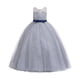 thumbnail image 1 of Vestido Para Niñas, Ropa Para Bebés, Temperamento Para Niños Pequeños, Lazo Minimalista, Flor Bordada, Hilo De Red, Vestido De Fiesta De Cumpleaños, Vestidos Grises Odeerbi LM103-3561, 1 of 9