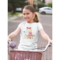 thumbnail image 2 of Girl Looking At A Flower T-Shirt Juniors -Image by Shutterstock,  Large, 2 of 4