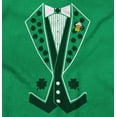 thumbnail image 2 of Irish Leprechaun Tuxedo St Pattys Tux Men's Crewneck Sweatshirt Brisco Brands S, 2 of 6
