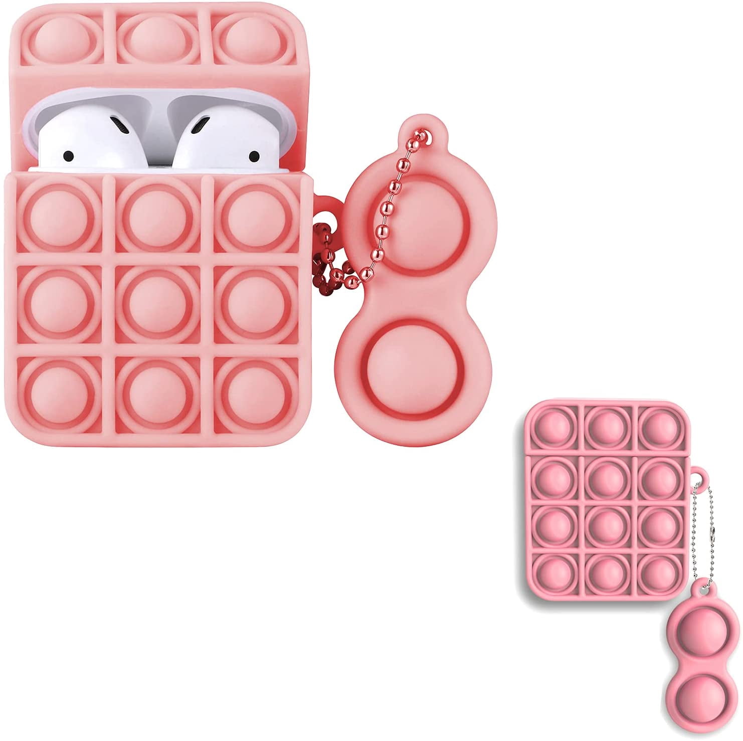 AIMTYD Relive Stress Pop Cute AirPods Case for AirPods 1/2, Fidget Toys Pop  Bubble Silicone Shockproof Mini Case Cover with Keychain (AAIMTYD Pink)  A-Pink - | Walmart Canada