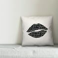 thumbnail image 3 of Creative Products Smooch Script Black 18x18 Spun Poly Pillow, 3 of 3