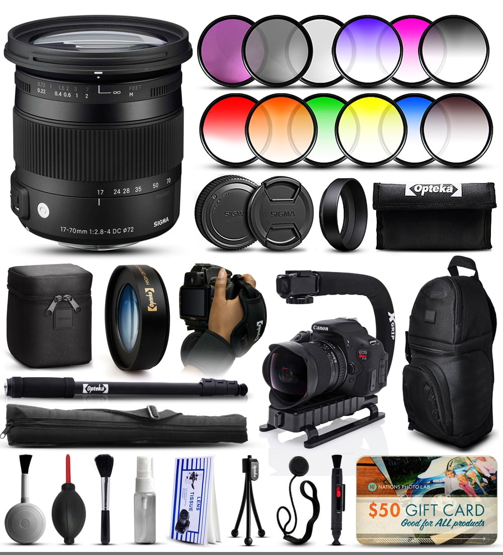 Sigma 17-70mm F2.8-4 DC Macro OS HSM Kits - Walmart.com