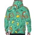 thumbnail image 5 of Bingfone Funny Animals In Jungle Men'S Drawstring Hoodie Long Sleeve Pocket Sweatshirts-Medium, 5 of 9