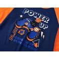 thumbnail image 3 of Beezizac Big Boys Pajamas Navy & Orange Power Up 2-Piece Long Sleeve PJ Set Cozy Kid Sleepwear Size 12, 3 of 7