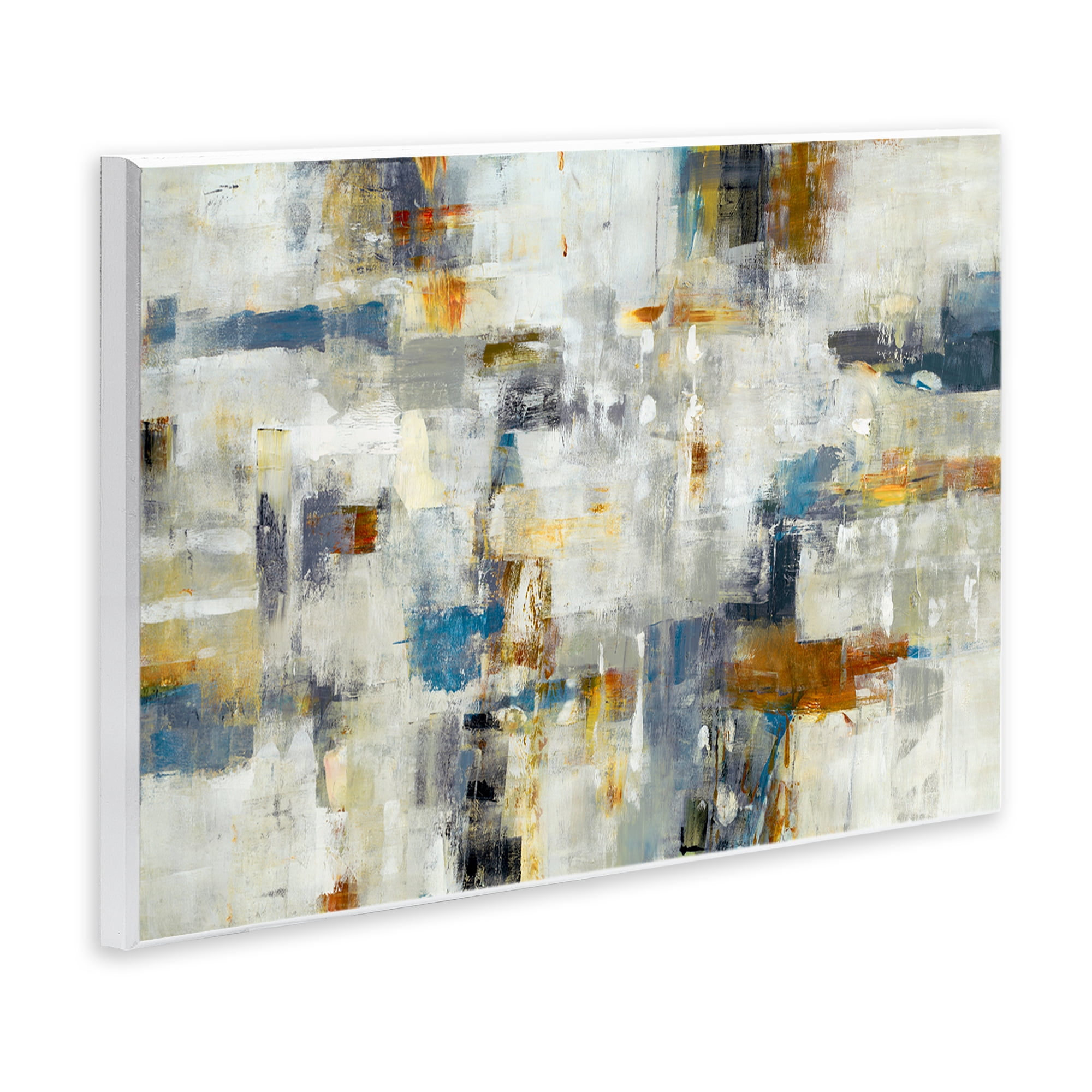 Stupell Industries Energetic Abstract Strokes Abstract Painting Unframed Art Print Wall Art, 15 x 10