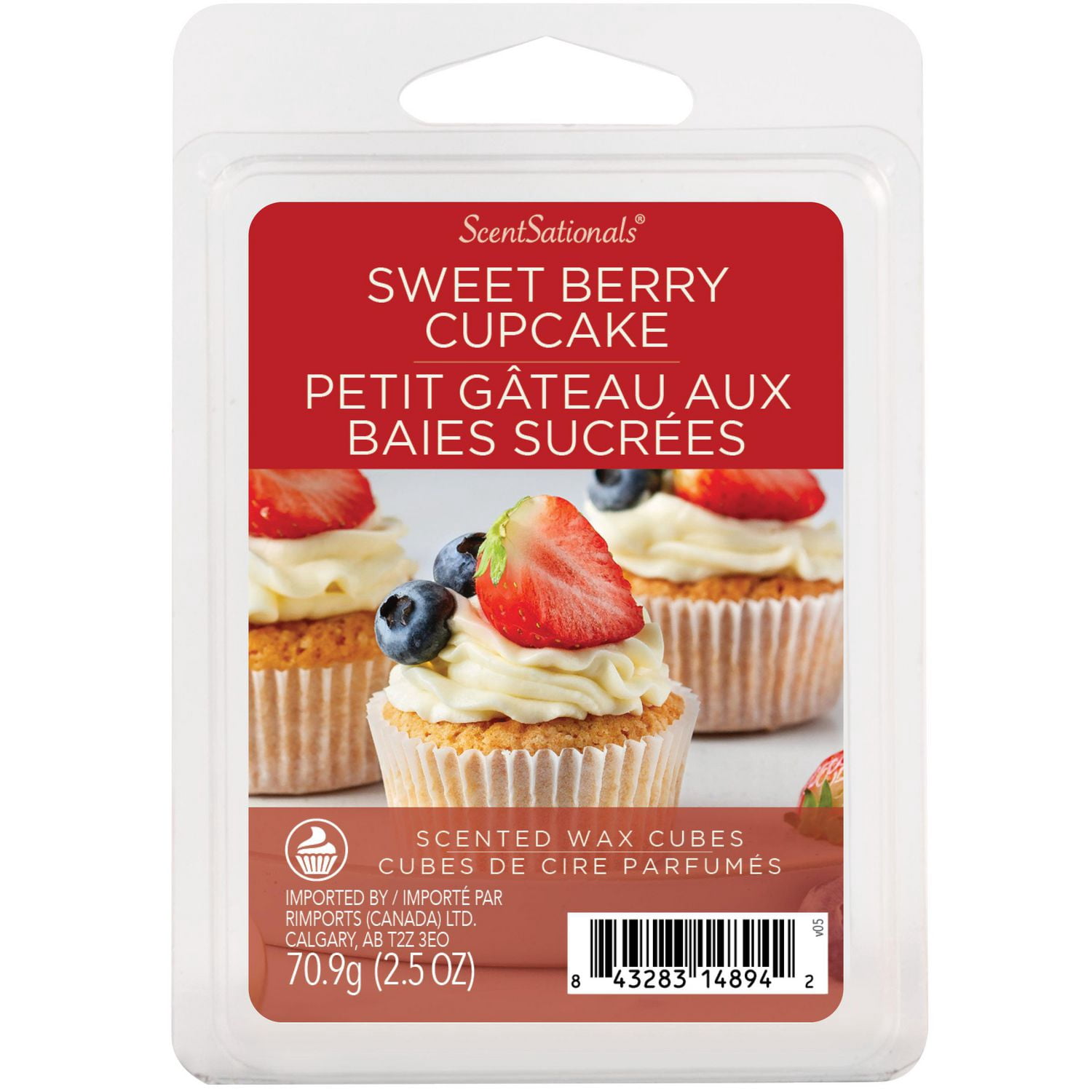 ScentSationals Scented Wax Cubes - Sweet Berry Cupcake
