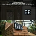 thumbnail image 4 of LED Solar House Number Light, Garden Address Numbers Solar Powered Address Sign Outdoor Plaques and Wall Art Lighted Up for Home Yard Street, 4 of 6