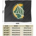 thumbnail image 3 of Saint Leo University Logo Fleece Blanket, Very Soft Microfiber Flannel Blanket for Couch Warm and Cozy for All Seasons, Black, 3 of 6
