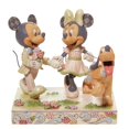 thumbnail image 1 of Enesco Jim Shore Disney Traditions White Woodland Mickey y Minnie Mouse - Figura de plut&oacute;n para Caminar, 5.67 Pulgadas, Multicolor, 1 of 7
