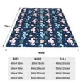 thumbnail image 3 of Pofeuu Seahorses And Plants Print Ultra-Soft Micro Fleece Blanket,for Bed Or Sofa,All Season Throw Blankets Flannel Blanket-50"x40", 3 of 7