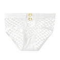 thumbnail image 3 of Gibobby Lencería sexy para mujer Bragas de mujer Calzoncillos de cintura media sexy Figura Diseño de red Ropa interior hueca Lencería de alta elasticidad(Blanco XL), 3 of 5