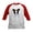 Red/White, variant on CafePress - Pkt Papillon Puppy Kids Baseball Jersey - Kids Cotton Baseball Jersey, 3/4 Sleeve Shirt