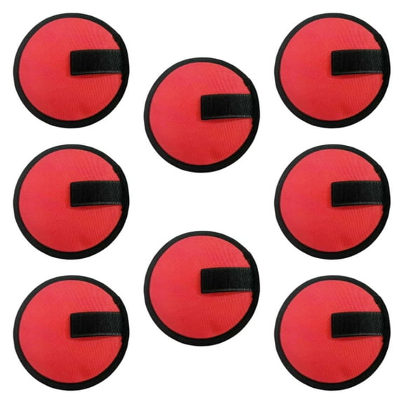 figatia 8 Pieces Lure Covers Lightweight Lure Guard Lure Hook Covers for Fishing Rod Red