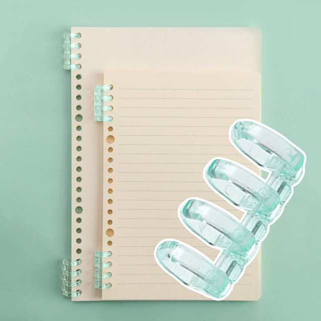WHEANG 4 Holes Plastic Loose Binding Strip Book Rings Binding Spines Combs Snap Split Rings For Notebook Diary Scrapbook Photo Album