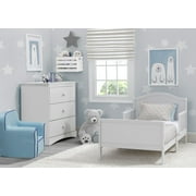 Delta Children Bennett Wood Toddler Bed - Greenguard Gold Certified, Bianca White