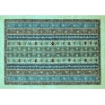 thumbnail image 1 of Ahgly Company Indoor Rectangle Abstract Light Blue Modern Area Rugs, 2' x 3', 1 of 4