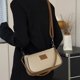 thumbnail image 5 of Bolso bandolera para mujer Bolso de cuero de vaca Correa doble universal Viaje de compras Escuela, 5 of 7