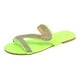 thumbnail image 2 of Sandalias planas de talla grande romanas de cristal sólido informal para mujer, zapatos Wmkox8yii ytu3695, 2 of 4