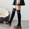 thumbnail image 4 of TZYDMN Women's Knee High Socks Lace Ruffle Socks Kawaii Lace Top Cotton Cute Stockings for Girls, 4 of 7