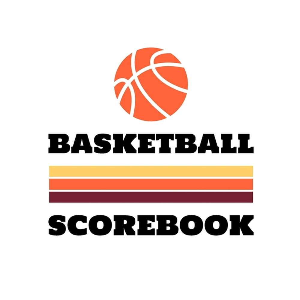 Basketball Scorebook 50 Game Scorebook with Scoring by Half (8.5 x 11