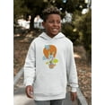 thumbnail image 2 of Rabbit On A Ballon Hoodie Juniors - Youth Hoodie, White, Medium, 2 of 4