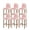 Pink, variant on Burnt Orange Bar Stool Covers Set of 4, Sparkle Gold Stained Floral Flower Art Stretch Washable Bar Chair Covers with Backs, Removable Pub Counter Height Chair Cover for Kitchen Dining Room Cafe