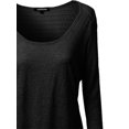 thumbnail image 3 of FashionOutfit Women's Super Cute Lace Knit Long Sleeve Back open Top, 3 of 3